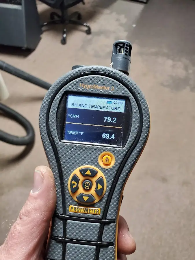 Moisture meter humidity assessment for Fire & Smoke Damage Restoration in Brooklyn Park
